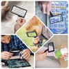 5X Rectangle Reading Magnifier, Large Handheld Magnifying Glass Scratch Resistant