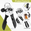 Tin Opener, Lychico 4-in-1 Can Opener Handheld Heavy Duty Stainless