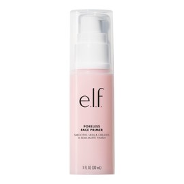 e.l.f. Poreless Face Primer - Large, Silky, Skin-Perfecting, Lightweight, Long Lasting, Absorbs Quickly, Smooths, Preps, Creates Flawless Base, Infused with Tea Tree and Vitamins A & E, 1.01 Fl Oz