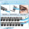 Lash Clusters 84 Pcs Cluster Lashes Eyelash Clusters DIY Cluster