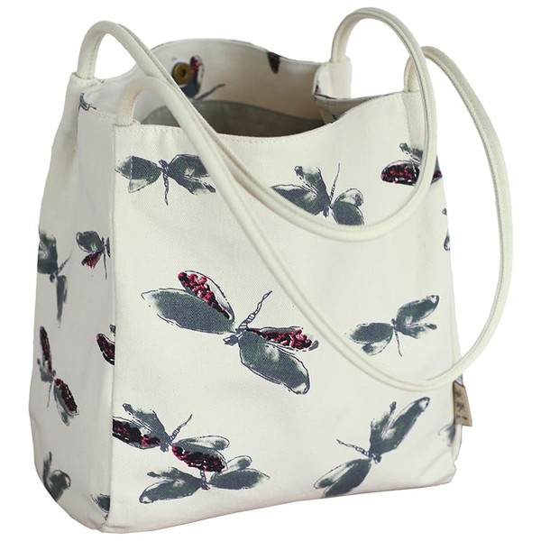 BBORGDC Classic Canvas Tote Bag with Inner Zipper Pocket, Shoulder