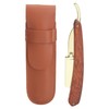 Foldable Beard Clipper Holder Wooden Handle Men Manual Beard Trimmer