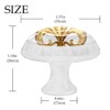 YUJNGFDFFR 4 Pack White Cabinet Knobs Fleur de Lis Iris