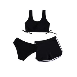 Girls 3 Piece Swimsuits Cute Bikini Set Bathing Suit with Cover Up Beach Shorts