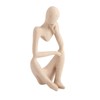 Thinker Statue Synthetic Resin Fine Polishing Unique Hollow Design Abstract