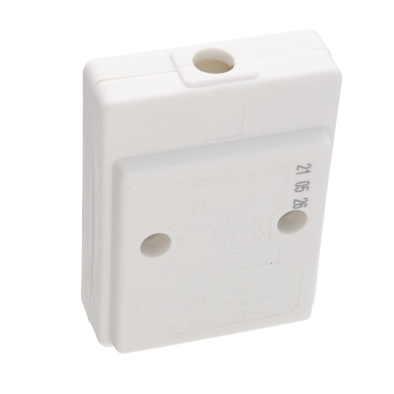 kenable 13A Mains Power UK Rewireable Single Gang 1 Way