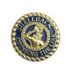 Navy Lapel Pin with Shellback Crossing The Line Graphic