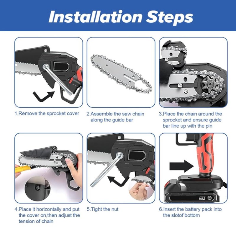 Mini Chainsaw Chain, 2 Pieces 4 Inch Chainsaw Chain, 28