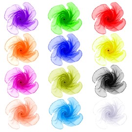 12 Pcs 50s Retro Chiffon Sheer Square Neck Head Scarf for Women Lightweight 12 Colors Juggling Dance Scarf 23.6 Inches Solid Color Bandana Ribbon Scarves 1950's Plain Handkerchief for Women Girls