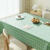 NUZAMAS 137x137cm Rectangle Table Clothes PEVA Table Cloth Water Resistant