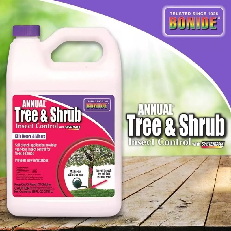 Bonide Annual Tree & Shrub Insect Control with Systemaxx, 128