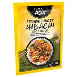 Simply Asia Sesame Ginger Hibachi Rice Bowl Seasoning Mix, 1 oz (Pack of 12)