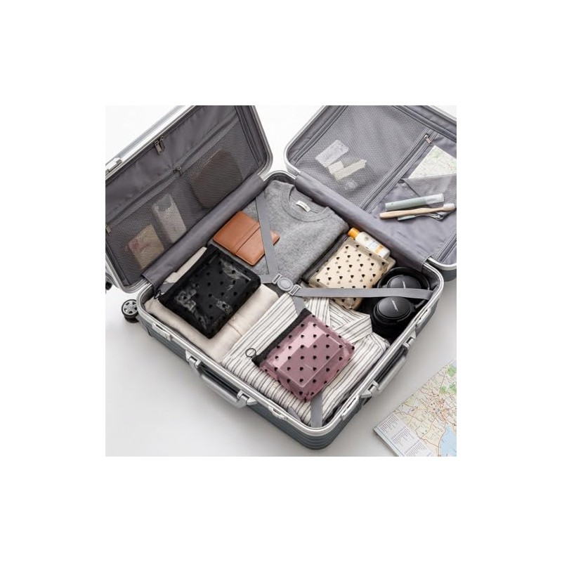 Travel Makeup Organizer, Compact Lightweight Accessory for Travel and Daily