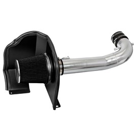2014-2020 Cold Air Intake System with Heat Shield Kit + Filter Combo BLACK Compatible For Silverado Escalade Suburban Tahoe Yukon Denali 5.3L/6.2L V8