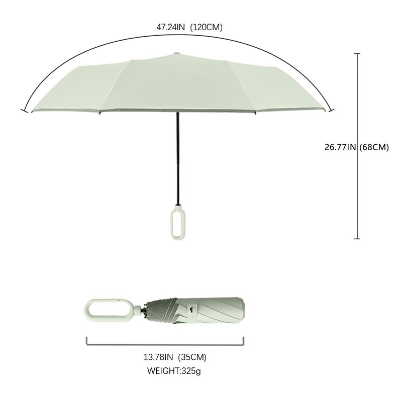 Foldable Windproof Ring Buckle Umbrella with Protect the Reflective Strip