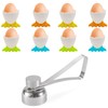 KFSCIP 9pcs Egg Cups, Cartoon Egg Holders, Boiled Egg Cups,