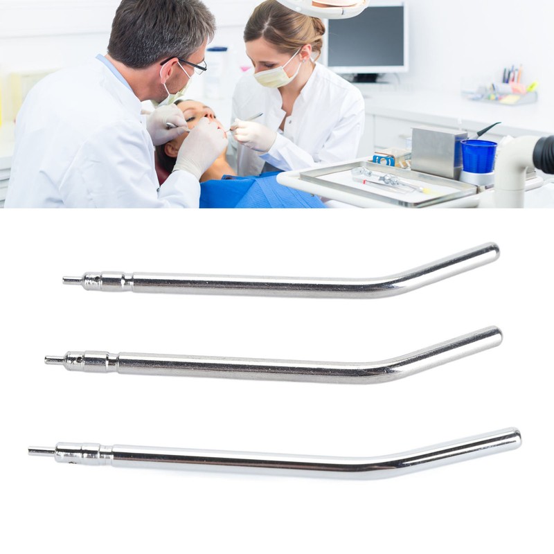 10pcs Oral Care Air Water Syringe Tips Debris Removal Stainless