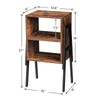HOOBRO Nightstands Set of 2, Stackable End Table, Side Table,