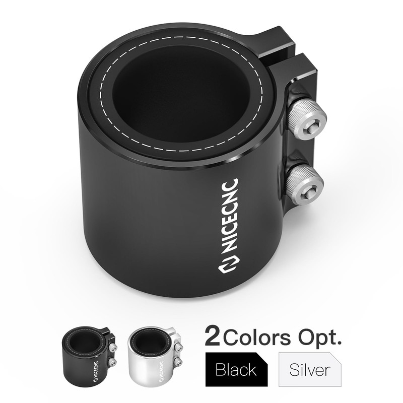 NICECNC Black Exhaust Clamp Exhaust Sleeve Clamp Tape Compatible with