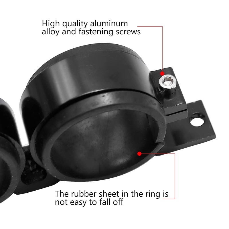 laffoonparts Billet Aluminum Dual Fuel Pump Clamp 70mm to 55mm