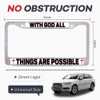 Liangchi with God All Things are Possible Rhinestone License Plate