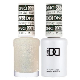 Daisy Dnd DND Nail Polish Gel & Matching Lacquer Set Duo 836 Overlay Top Gel
