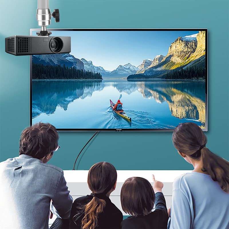 JSMTKJ Universal Ceiling Mount for Projector, Mini Projector Ceiling Mount,