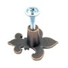 The Rustic Touch Fleur-de-lis Cabinet Knobs, Copper Patina Finish, Decorative