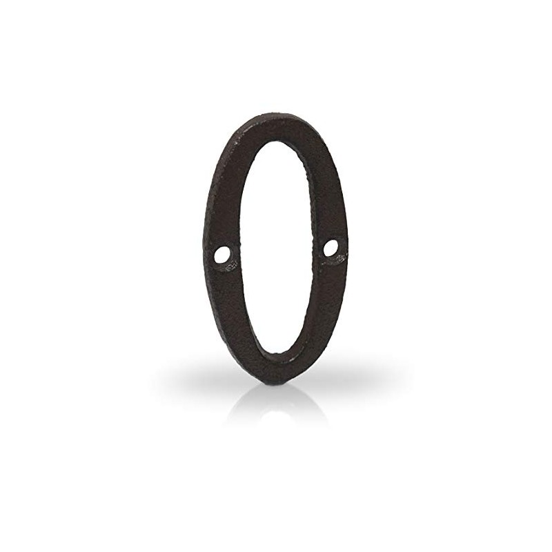 Basic Fundamentals 3-Inch Cast Iron Numbers for Wall and Mailbox