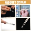VICASKY 5pcs Stamp Collecting Tweezers Flat Grip Craft Tool for