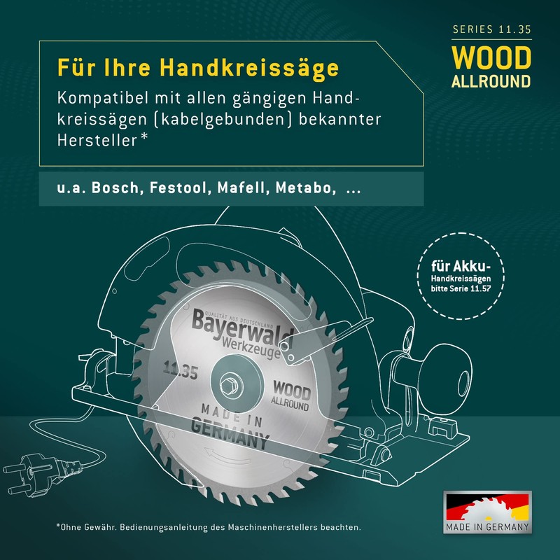 Bayerwald - HM Circular Saw Blade for Wood - Diameter