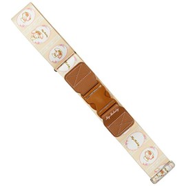 Hapitas My Melody Suitcase Belt, One-touch Buckle Type, Various Patterns, 2.4 inches (6 cm), 0.4 lbs (0.22 kg), ML2. Ornament Beige, ML2. Ornament Beige