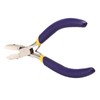 Flat Nose Pliers Blue Handle Double Spring Structure Carbon Steel