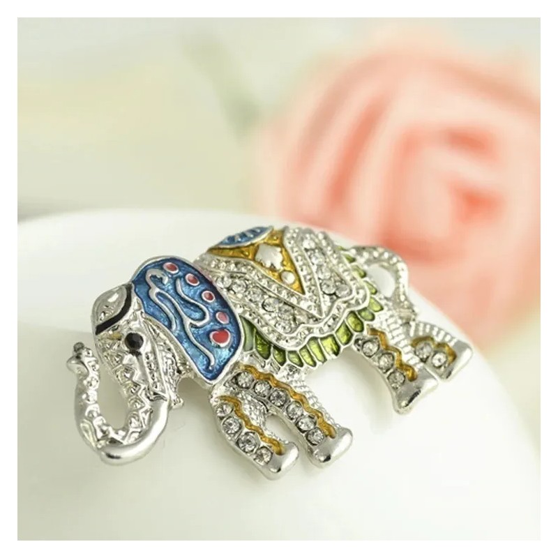 Broche Pin Insignia Elefante Suerte Atrae Fortuna Mujer 2021