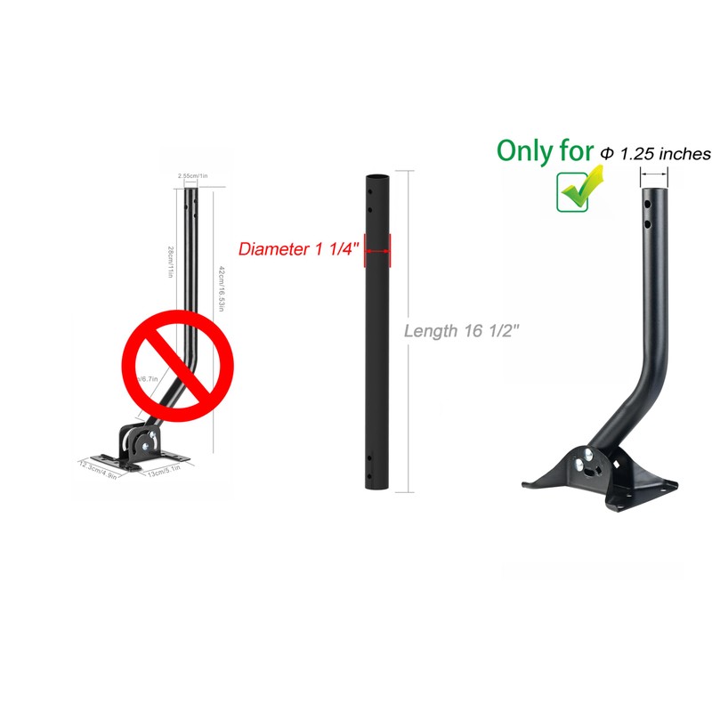 Extension Pole - Easy Installation, Solid Structure, Weather Proof (1