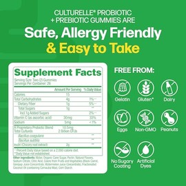 Culturelle Daily Probiotic Gummies for Women & Men, Berry Flavor, 52 Count, Naturally-Sourced Daily Probiotic + Prebiotic for Digestive Health, Non-GM