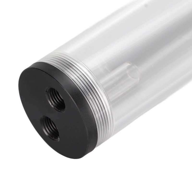 Water Cooling Reservoir 210mm Length Acrylic Plastic 3 Holes /