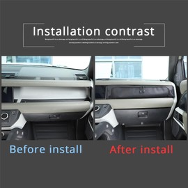 PIUGILH Dashboard Glove Storage Bag Compatible with Land Rover Defender 90 110 130 2020-2026 Accessories, Center Console Front Passenger Dash Board Storage Bag Organizer, 1Pcs (Black)
