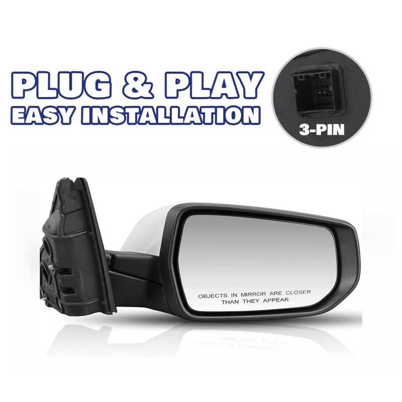 Passenger Side View Mirror Compatible With Chevy Malibu 2016-2021 3