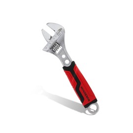 HOUSERAN 10-Inch Adjustable Wrench, Wide Jaw Adjustable Wrench with Anti-Slip Grips, Cr-V Steel Wrenchs for Home Repair, DIY, Garage