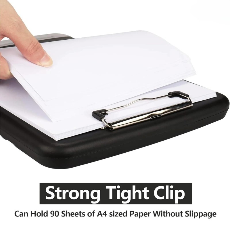 A4 Clipboard Box File Durable Waterproof Document Filing Storage Case