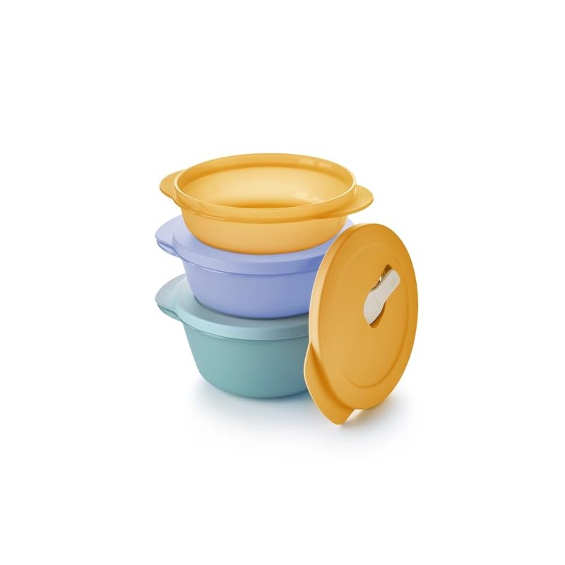 Tupperware Essentials Store Serve & Go Bowl Set, Medium, 3