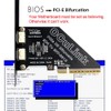 Xiwai PCI-Express 4.0 8X PCIE Detachable to Dual Oculink 4X