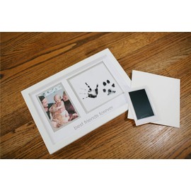 Pearhead Baby and Pet Best Friends Forever Keepsake Frame, Baby Print and Pawprint Frame, Gender-Neutral Baby Nursery Décor, Baby Accessory for New and Expecting Parents, White, Best Friends Forever