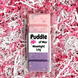 Puddle of Wax - Moonlight Lily Soy Wax Melt Snap Bar - 50g - Laundry Scent - Vegan Friendly - Made in the UK