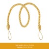 FOMIYES Curtain Tiebacks 6pcs Modern Decorative Rope Window Curtain Holdbacks