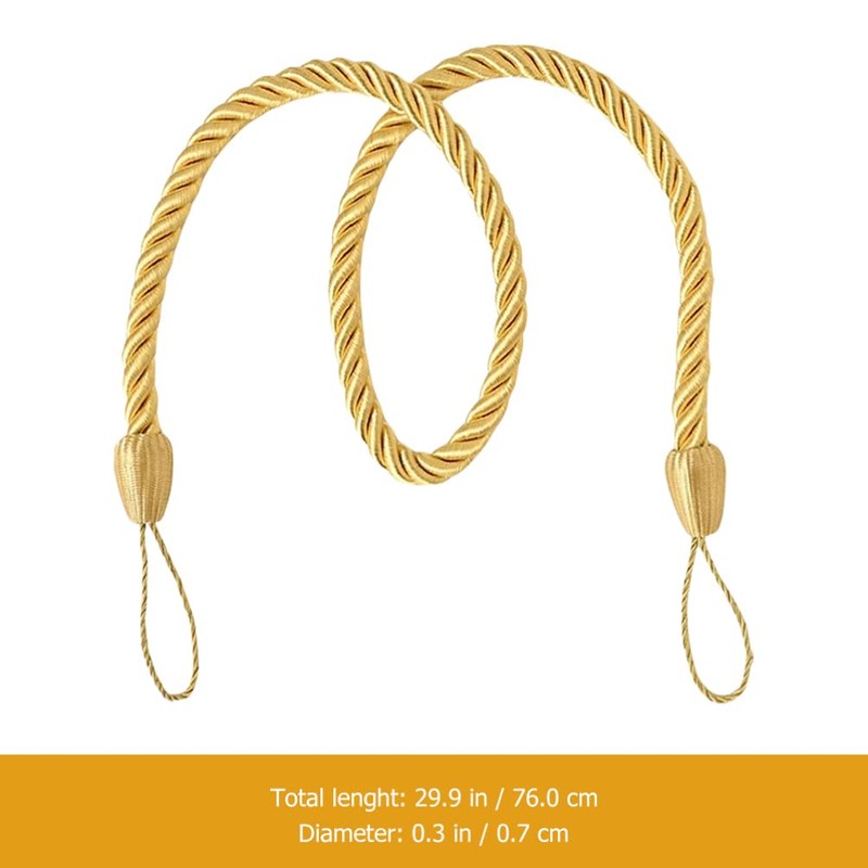 FOMIYES Curtain Tiebacks 6pcs Modern Decorative Rope Window Curtain Holdbacks