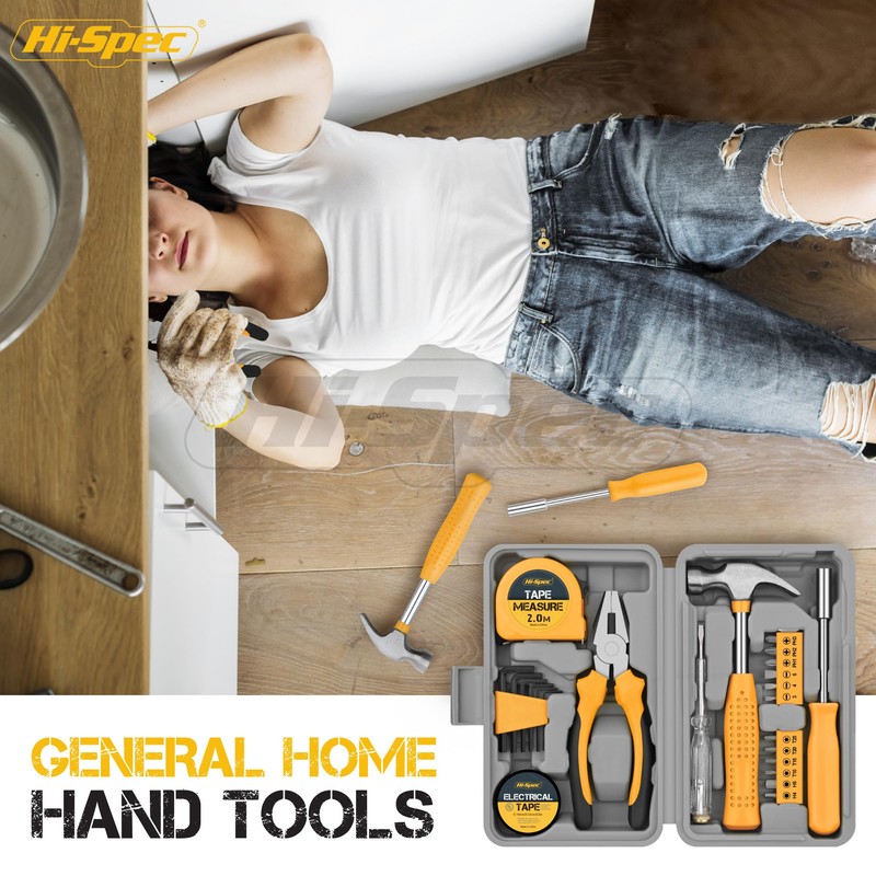 Hi-Spec 24-Piece Household Tool Set for Women - Compact Small