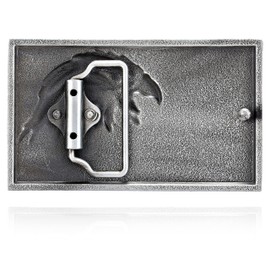 KDG Western cowboy belt buckle American flag retro pattern 3D buckle for man (eagle white)