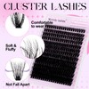 Eyelash Extensions, 3D Natural Eyelash Clusters, Lashes, 60D-10-18 mm, Reusable